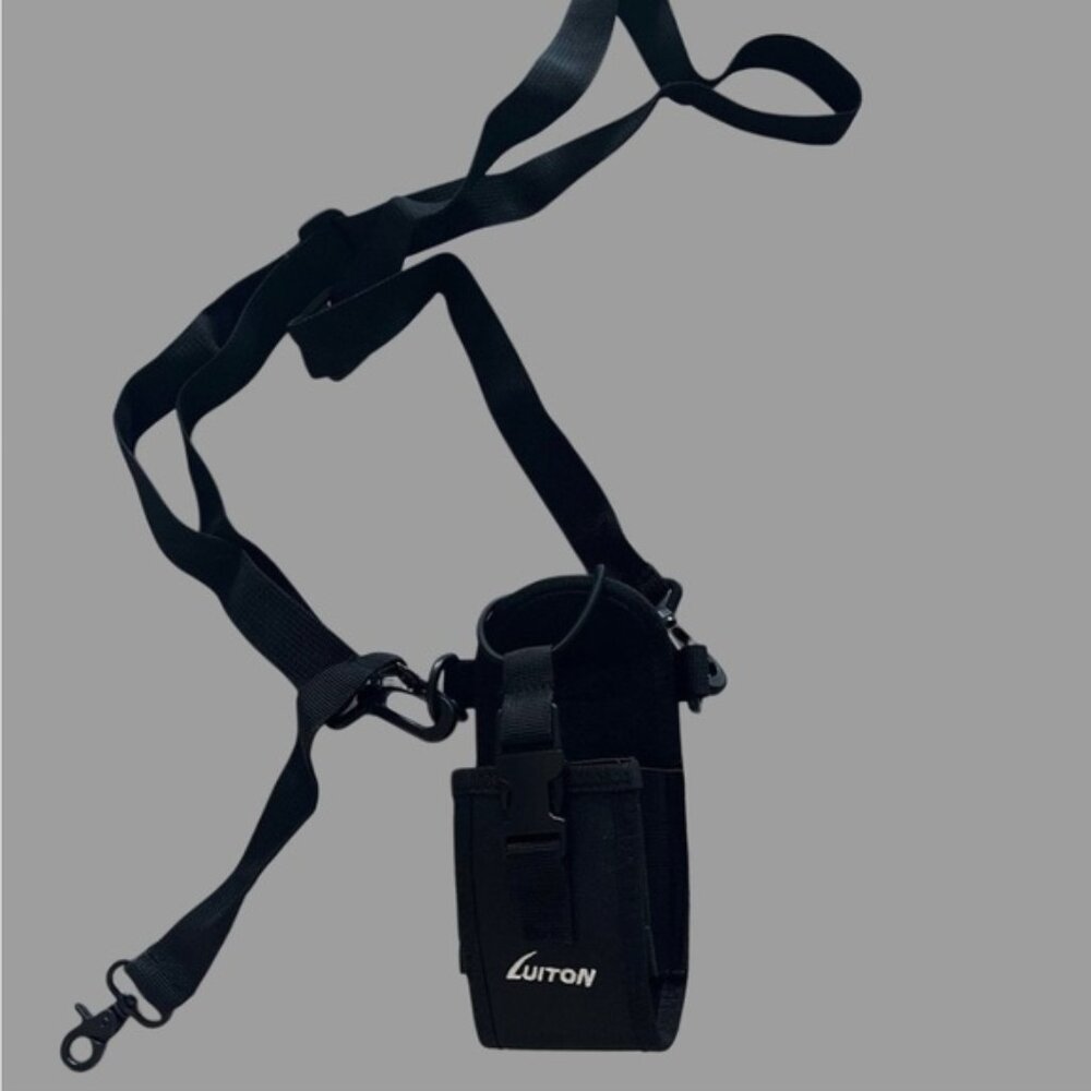 Black Crossbody Radio Holder